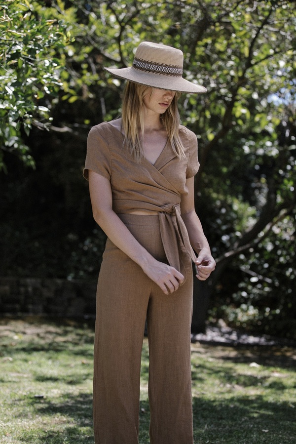 Six Crisp Days Simis Jumpsuit - Camel Six Crisp Days Simis Jumpsuit - Camel