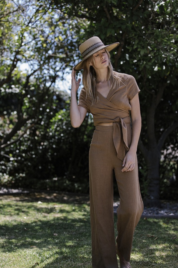 Six Crisp Days Simis Jumpsuit - Camel Six Crisp Days Simis Jumpsuit - Camel