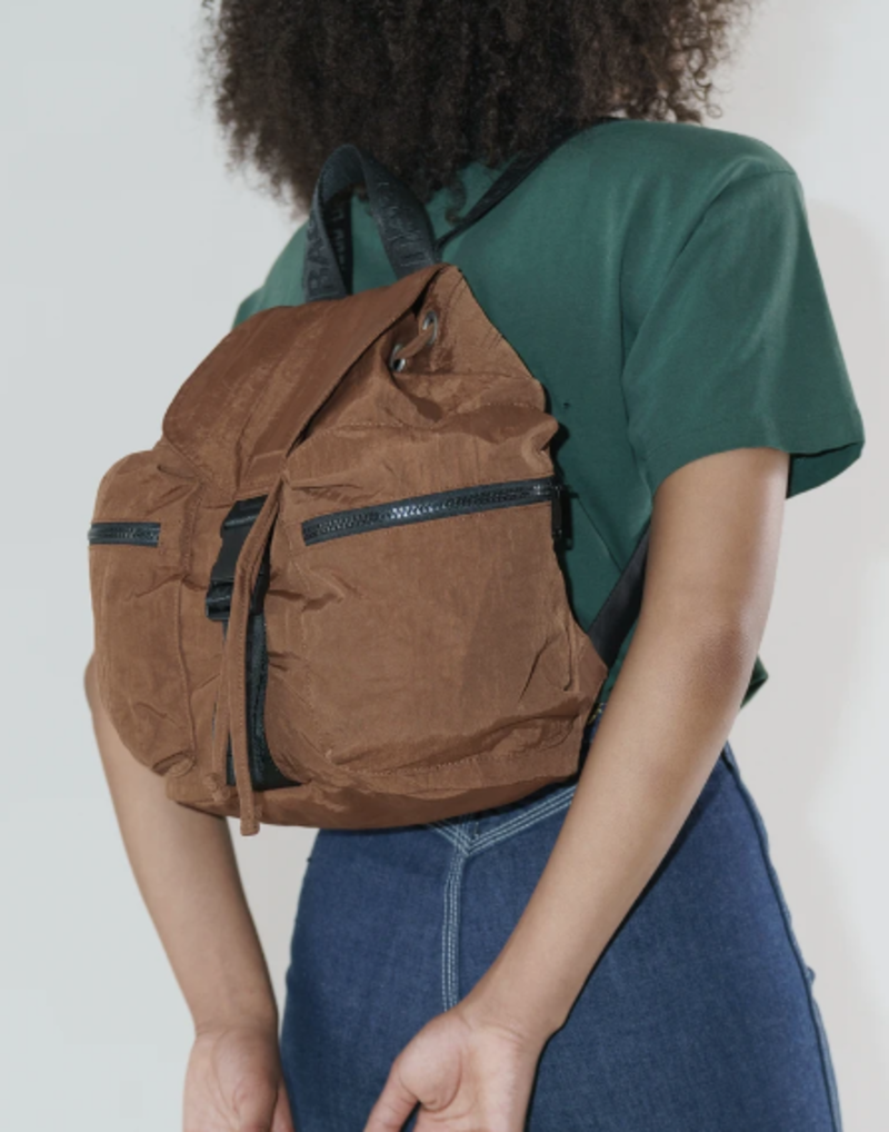 baggu mini backpack leather Nylon Gift Horse A smaller version of our Recycled Leather Shoulder Bag Baggu Mini Leather Backpack -