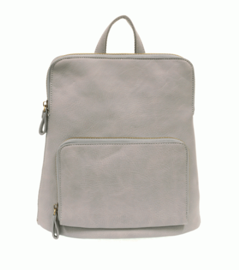 Joy Susan Dusty Blue Vegan Leather Mini Backpack Purse Joy Susan Vegan Leather Mini Backpack - Baby Blue | Garmentory main image 2