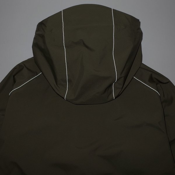 And Wander E Vent Dropping Pocket Rain Jacket - Khaki | Garmentory