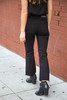 Grlfrnd Joan Crop Flare Jean in Black Magic Woman - Thumbnail 4