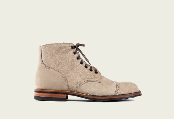 Men\'s Viberg service boot, stitchdown, bohara nomad Leather Lace-Up Boots,worn2x Viberg CF Stead Nomad Bokhara Service Boot | Garmentory main image 4