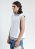 LUKEWARMPEOPLE Triple Layer Muscle Tee - White - Thumbnail 3