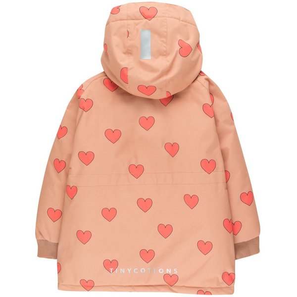 kids tinycottons hearts snow jacket 