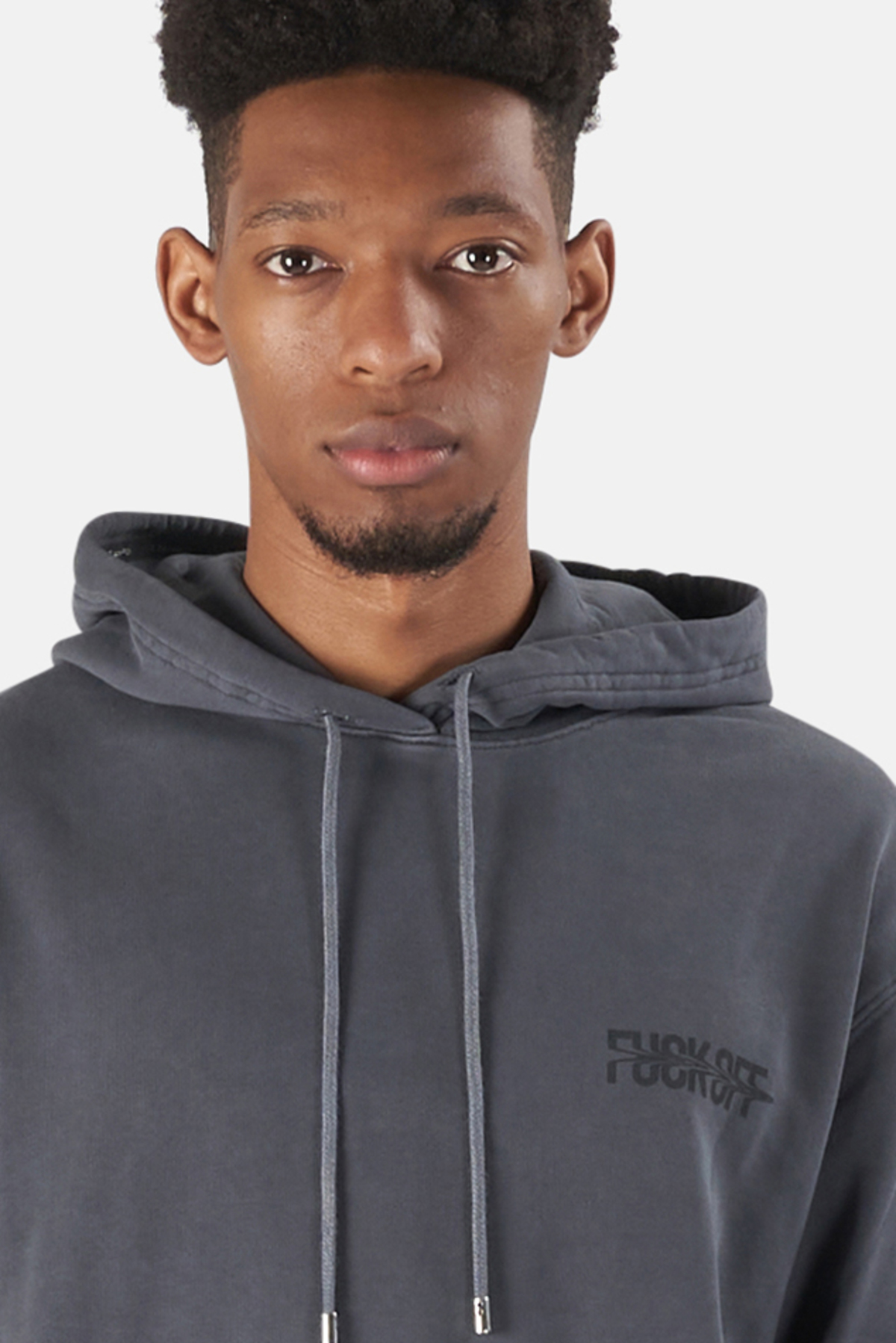 【STAMPD】F*** OFF DRAG HOODIE Stampd F*** Off Drag Hoodie Sweater - Steel Grey | Garmentory