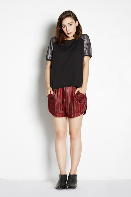 Pleated Track Shorts Pleated Track Shorts