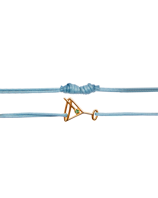 ブレスレット ALIITA MARTINI ESMERALDA CORD BRACELET Gold Martini Esmeralda Cord Bracelet - ALIITA