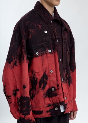 Feng Chen Wang Tie Dye Denim Jacket 
