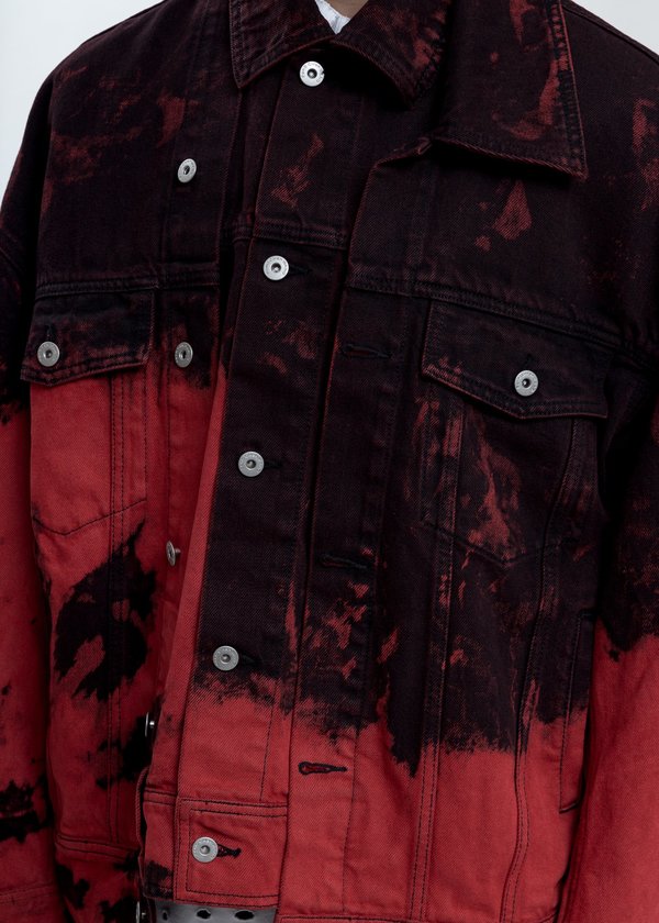 Feng Chen Wang Tie Dye Denim Jacket 