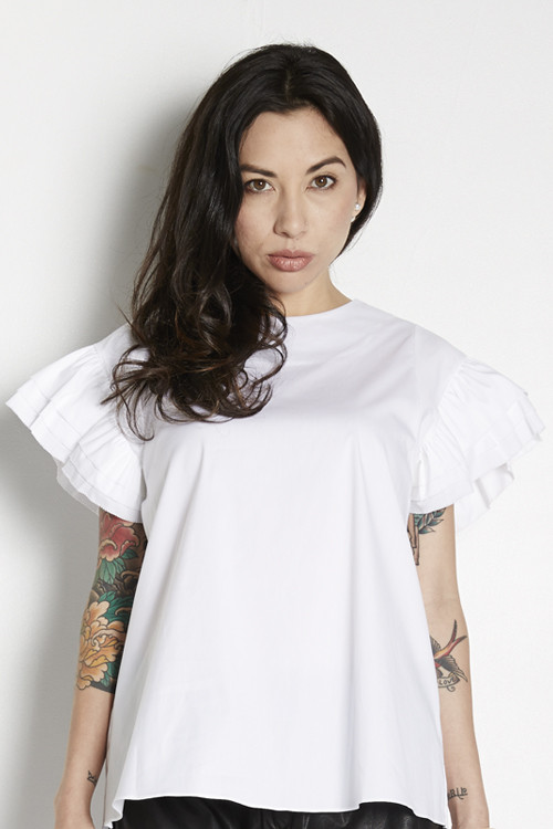 Tina Blossom Ruffle Sleeve Top Tina Blossom Ruffle Sleeve Top