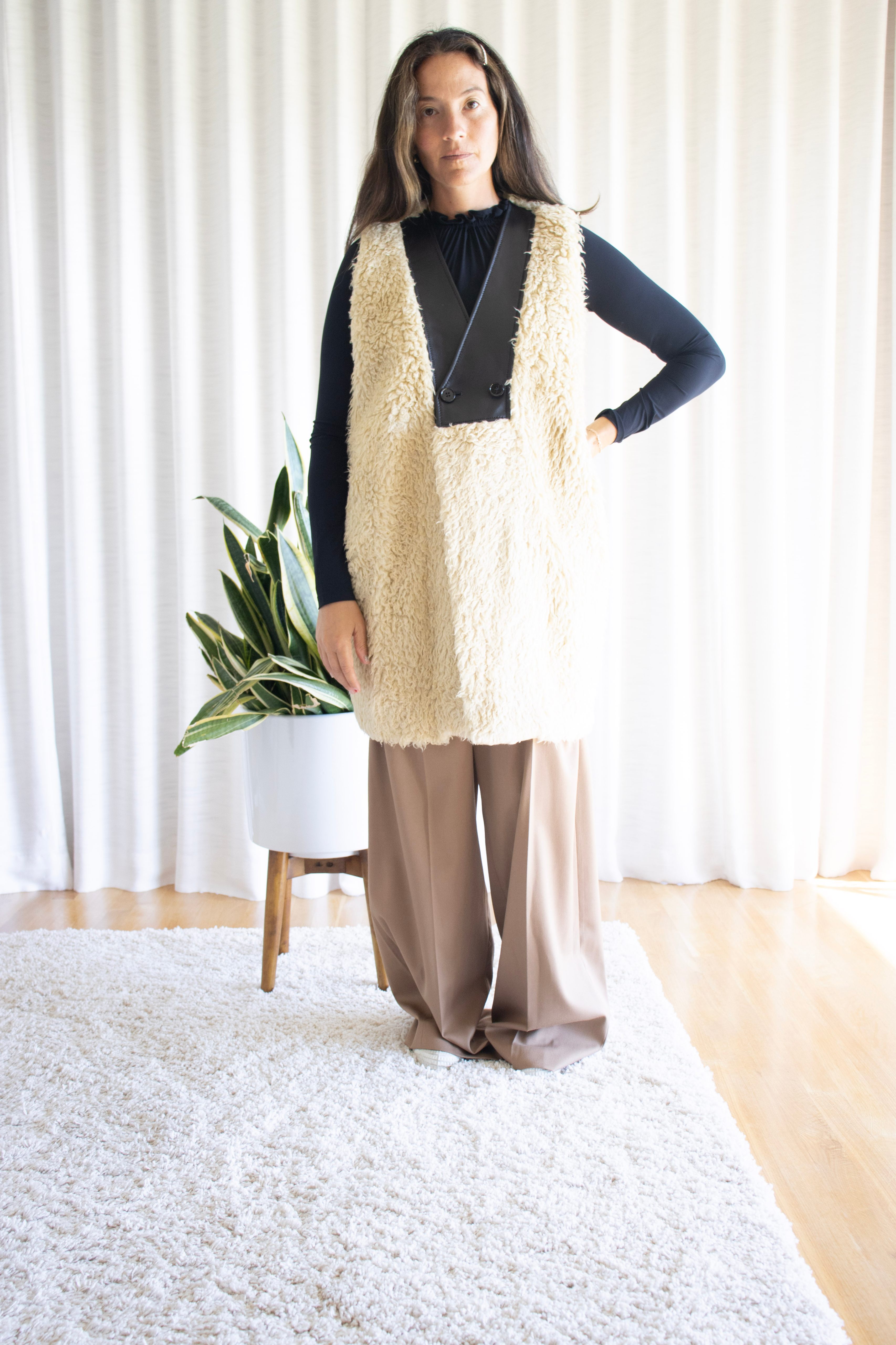 gypsohila ジプソフィア　Wool Mohair Teddy Vest gypsohila ジプソフィア Wool Mohair Teddy Vest（公式