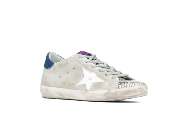 Golden Goose Superstar Suede Upper/Python Printed Toe Women GWF00101-F000103 sneakers - gray Golden Goose Superstar Suede Upper/Python Printed Toe Women GWF00101-F000103 sneakers - gray