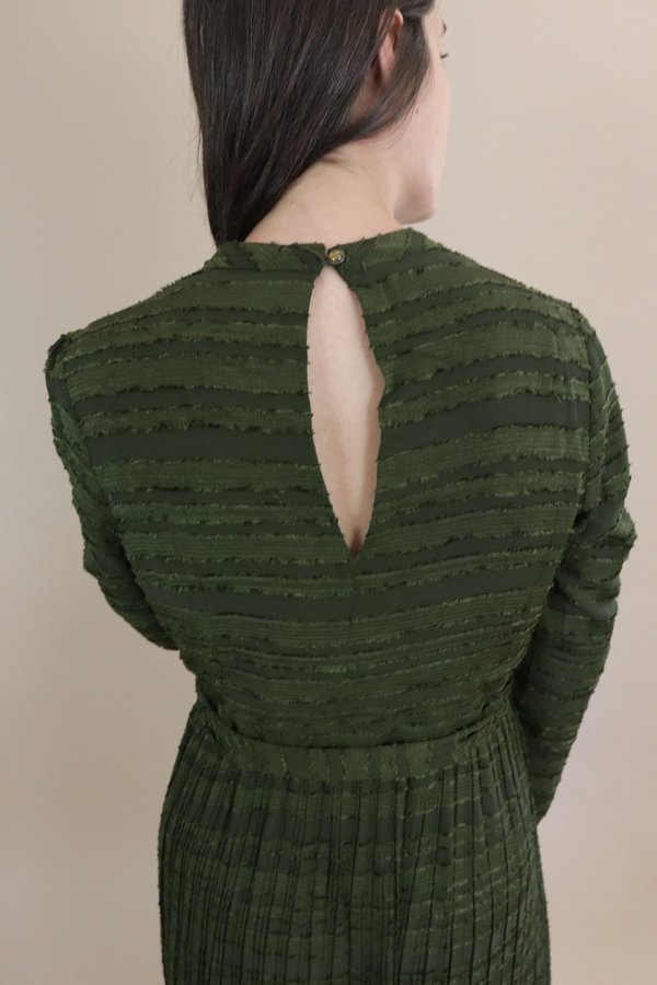 Traffic People Peephole Dress - Green