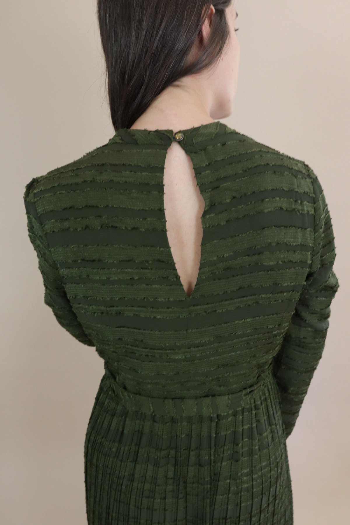 green emerald velvet dress Traffic People Misty Green Ditzy Floral Print Dress — Therapy Boutique main image 0