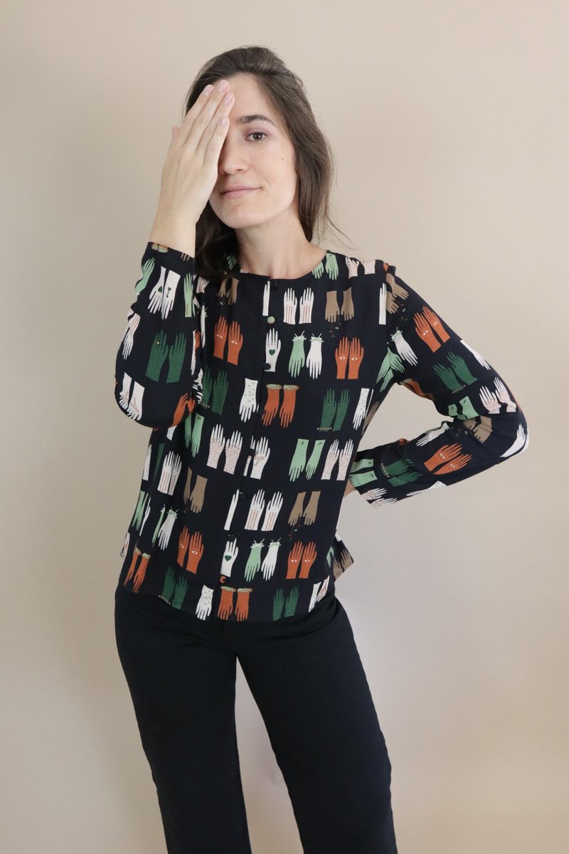 Nice Things Paloma Woodlands Top - Black