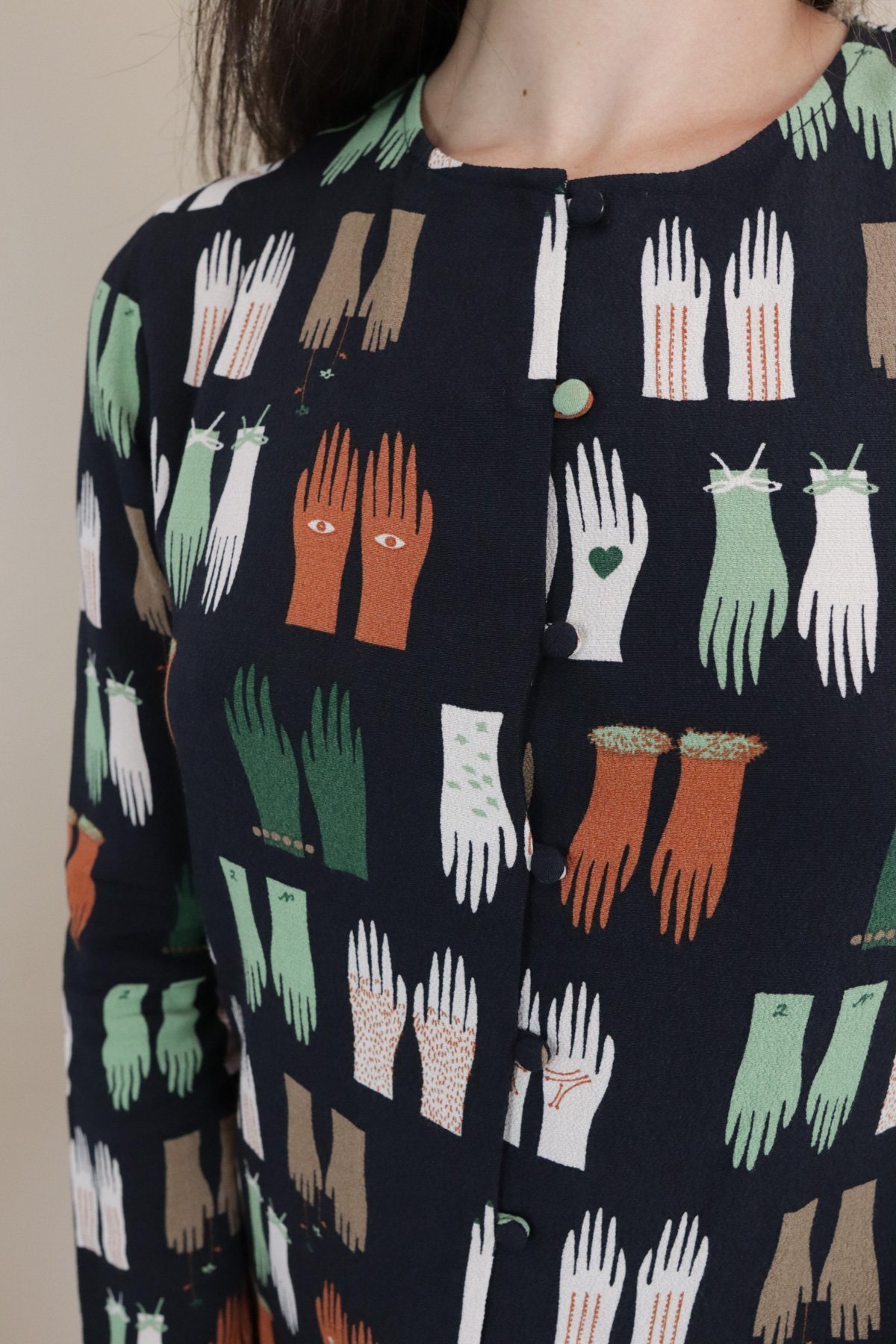 Nice Things Paloma Woodlands Top - Black - Image 4 of 4