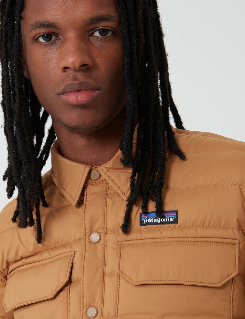 Patagonia Silent Down Shirt Jacket - Nest Brown | Garmentory