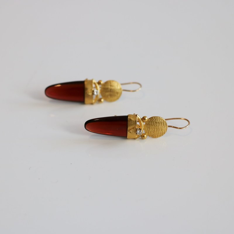 [pre-loved] Ross Coppelman Garnet Earrings