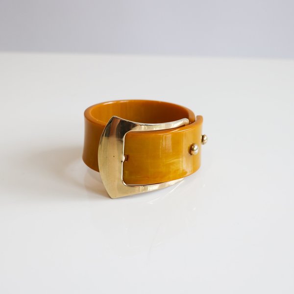 Vintage Buckle Bracelet - Orange Vintage Buckle Bracelet - Orange