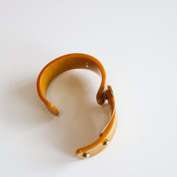 Vintage Buckle Bracelet - Orange Vintage Buckle Bracelet - Orange