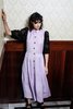 SALASAI SCARLET DRESS IN LINEN AND LACE - LILAC/BLACK - Thumbnail 2