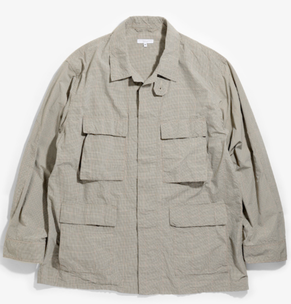 Ö*0様 BDU Jacket - Nyco Mini Tattersall - Engineered Garments Button Down Jacket in Nyco Mini Tattersall
