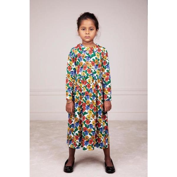 mini rodini flower dress Flower Sweat Dress-Mini Rodini FW24