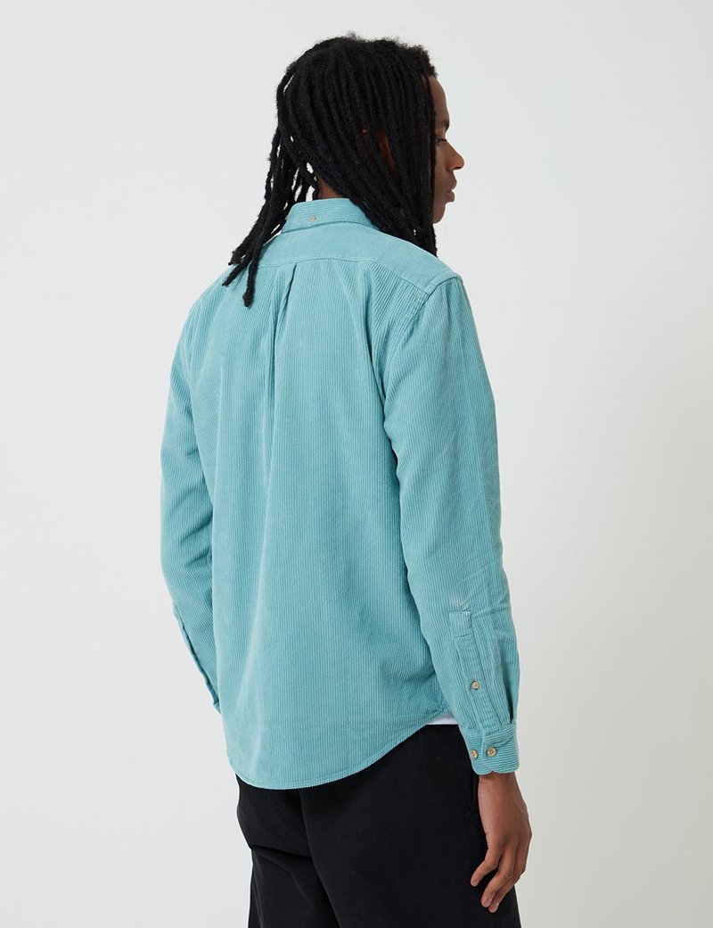 Portuguese Flannel Lobo Corduroy Shirt - Turquoise