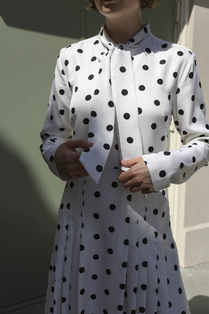 maryam nassir zadeh ana tie front dress in black white ana pants size chart