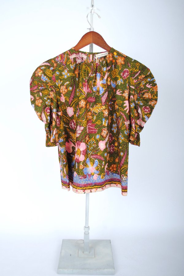 Ulla Johnson Joni Blouse - Pine Floral 