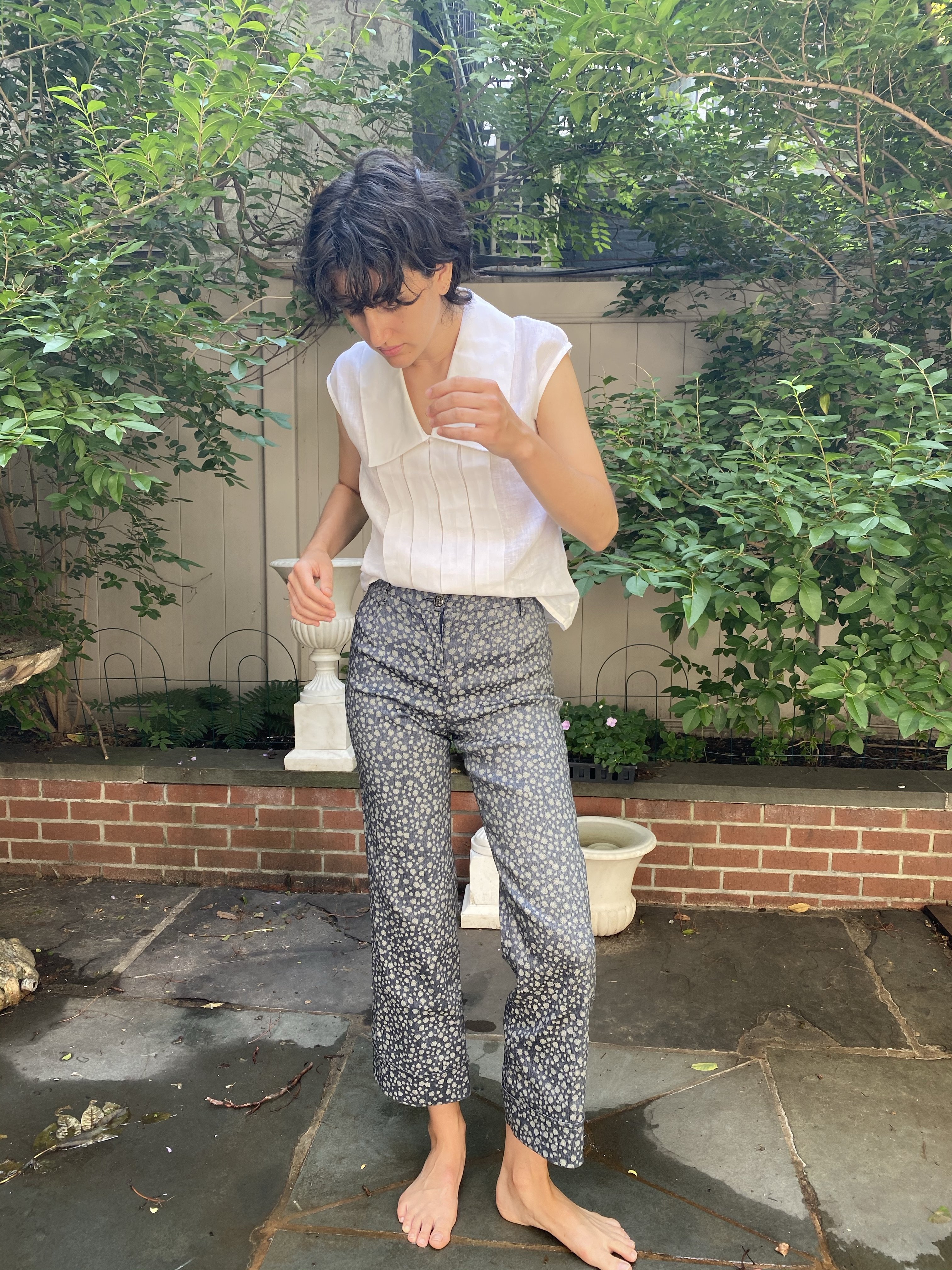 Vintage Chanel Floral Chintz Crop Pants | Garmentory
