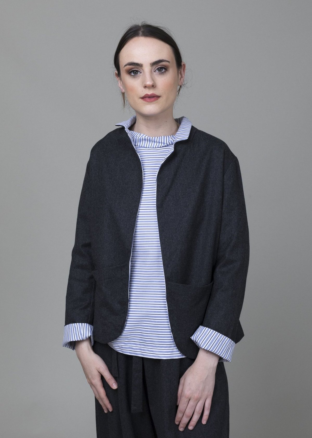 Gallego Desportes Flannel Jacket - Grey - Image 2 of 4