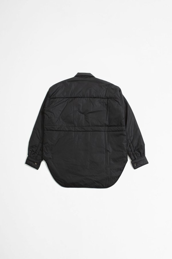 Marni Zip up oversize padded shirt jacket - black | Garmentory