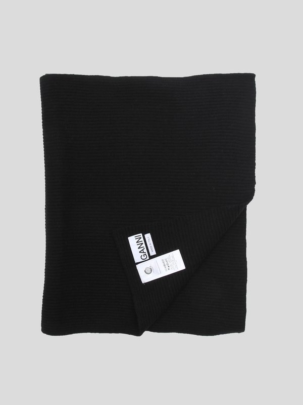 Ganni Recycled Wool Knit Scarf Ganni Recycled Wool Knit Scarf