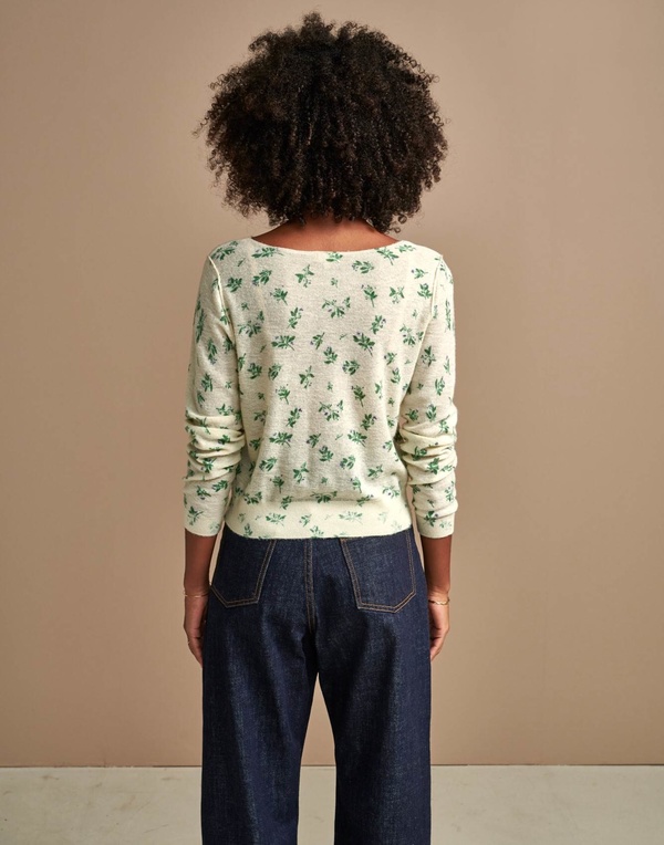 Bellerose Daruy Floral Sweater - Natural Bellerose Daruy Floral Sweater - Natural