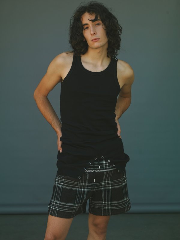 TAKAHIROMIYASHITA The Soloist. Mesh Thermal Cotton Short John Tank