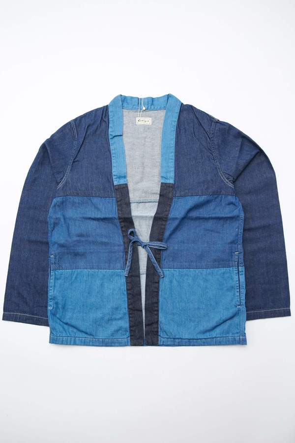 Kapital 8 oz. Denim 4TONES KAKASHI Shirt - Indigo Kapital 8 oz. Denim 4TONES KAKASHI Shirt - Indigo