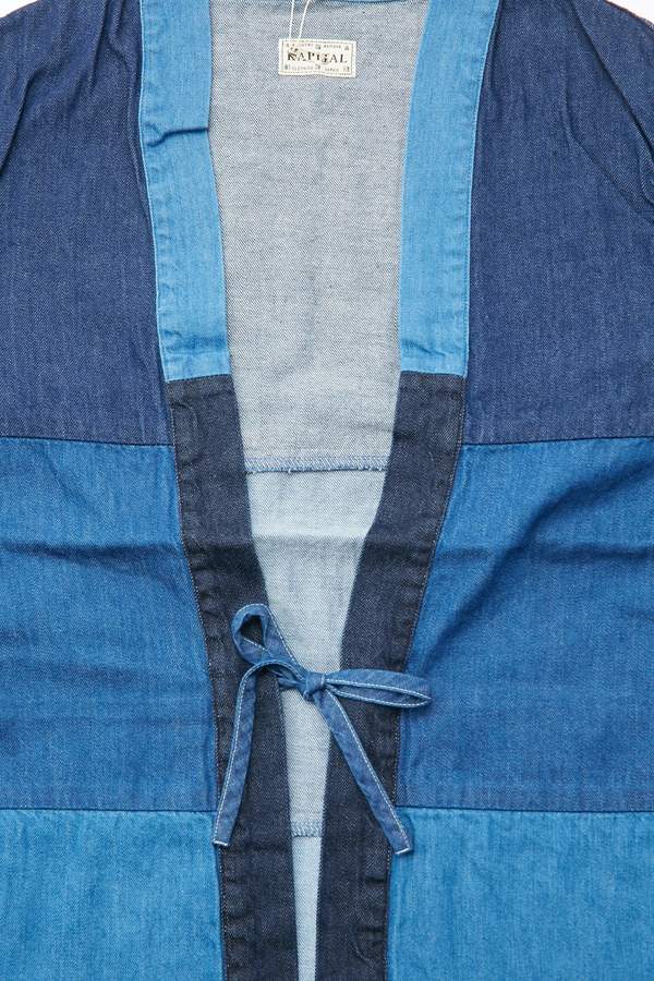 Kapital 8 oz. Denim 4TONES KAKASHI Shirt - Indigo Kapital 8 oz. Denim 4TONES KAKASHI Shirt - Indigo