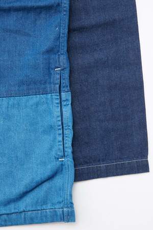 Kapital 8 oz. Denim 4TONES KAKASHI Shirt - Indigo Kapital 8 oz. Denim 4TONES KAKASHI Shirt - Indigo