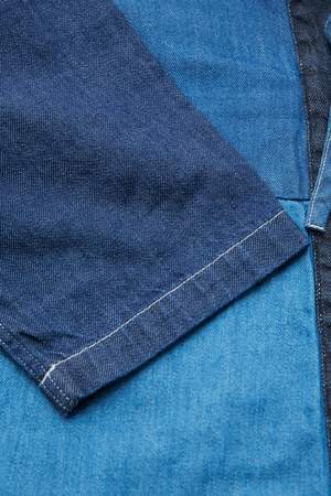 Kapital 8 oz. Denim 4TONES KAKASHI Shirt - Indigo Kapital 8 oz. Denim 4TONES KAKASHI Shirt - Indigo