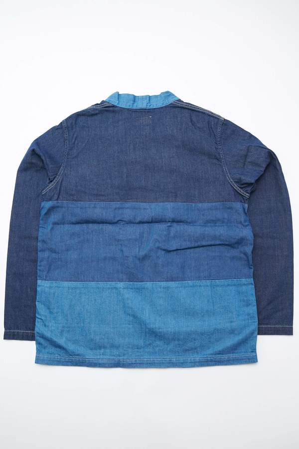 Kapital 8 oz. Denim 4TONES KAKASHI Shirt - Indigo Kapital 8 oz. Denim 4TONES KAKASHI Shirt - Indigo