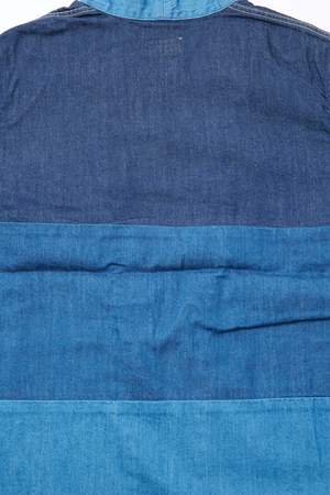 Kapital 8 oz. Denim 4TONES KAKASHI Shirt - Indigo Kapital 8 oz. Denim 4TONES KAKASHI Shirt - Indigo