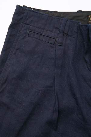 Kapital 8 oz. IDGxIDG Denim High Waist NIME Pants (FUROSHIKI Embroidery) - Indigo Kapital 8 oz. IDGxIDG Denim High Waist NIME Pants (FUROSHIKI Embroidery) - Indigo