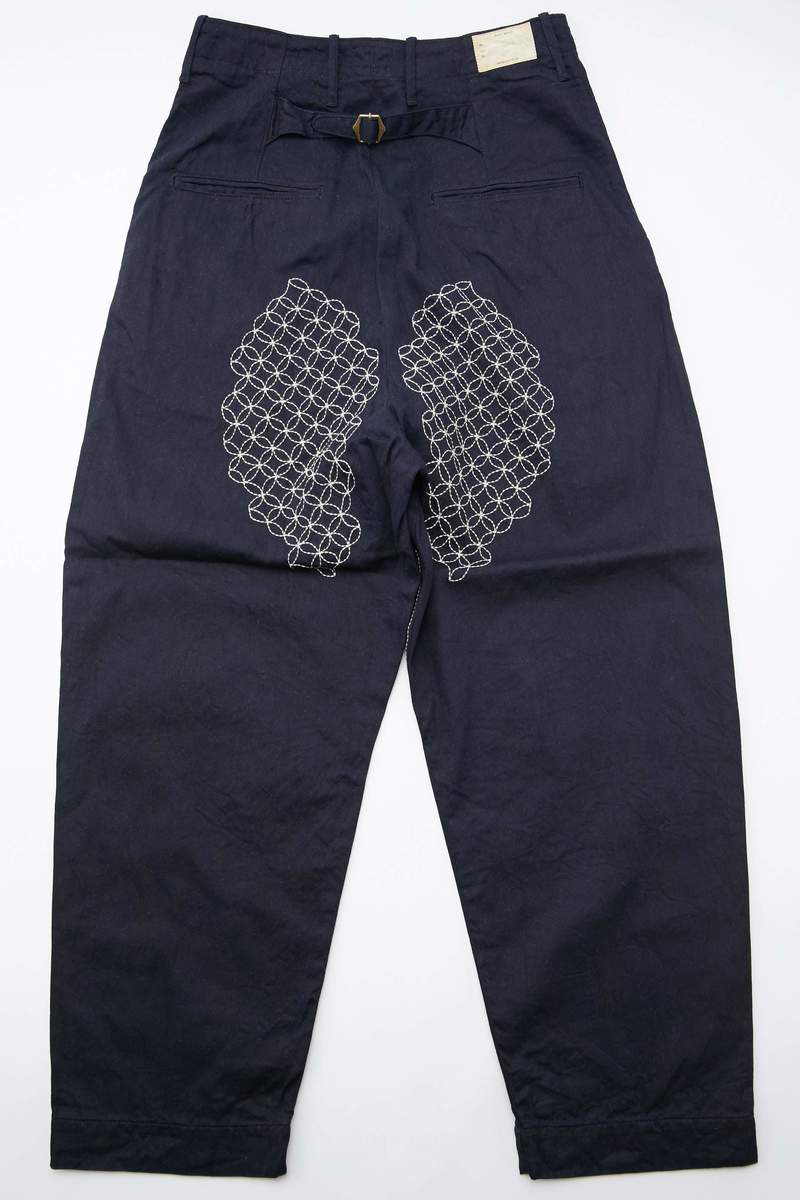 新品 kaval 24ss／Work Pants 2(indigo linen) Phoenix pant (High count indigo linen) col.blue | Re;li