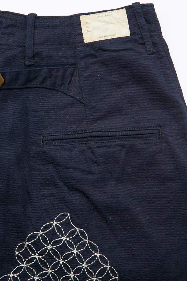 Kapital 8 oz. IDGxIDG Denim High Waist NIME Pants (FUROSHIKI