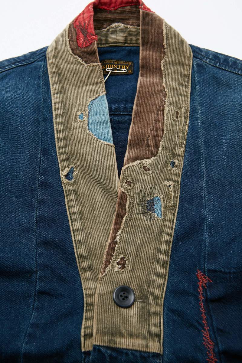 Kapital 8 oz. IDGxIDG Denim JUBBAHN Shirt (DOTERA Remake