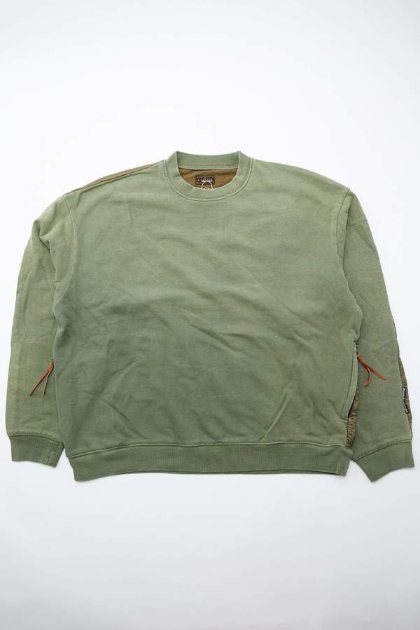 Kapital Fleecy Knit BIVOUAC BIG Sweatshirt - Khaki Kapital Fleecy Knit BIVOUAC BIG Sweatshirt - Khaki