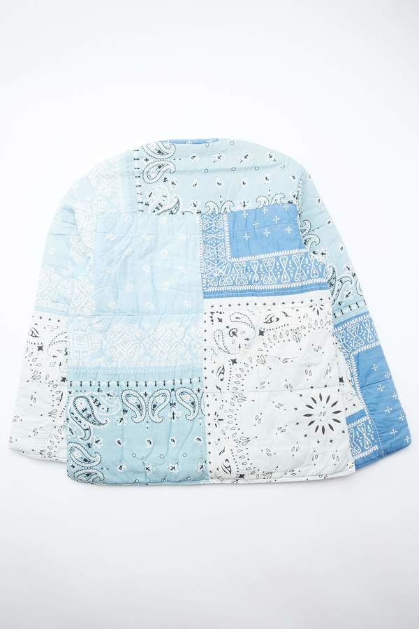Kapital Gauze Bandana Patchwork Quilt SAMU Work Blouson - Sax