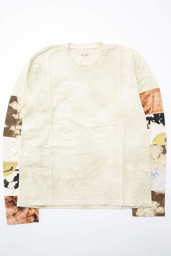 Kapital Kountry 18.5 Jersey Hippie Long Sleeve T (Ashbury Dyed) - Light Green Kapital Kountry 18.5 Jersey Hippie Long Sleeve T (Ashbury Dyed) - Light Green